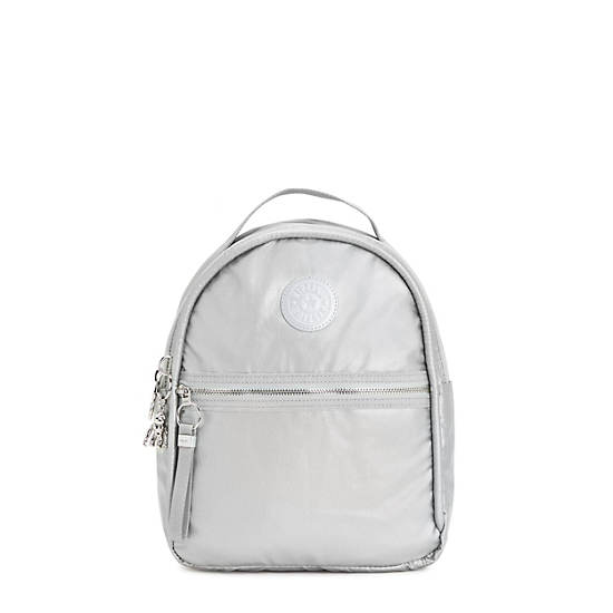 Kipling Kae Klassieke Metallic Rugzak Zilver | België 1628IL